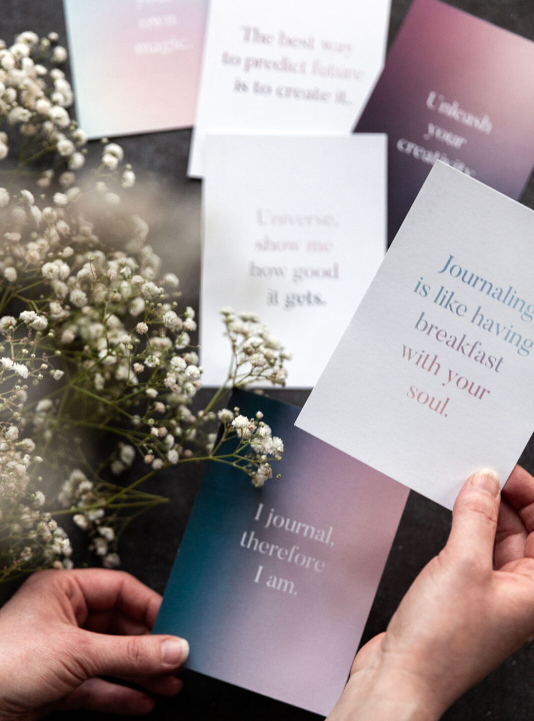 Postcard set of six cards | Aura JOURNALING LOVE